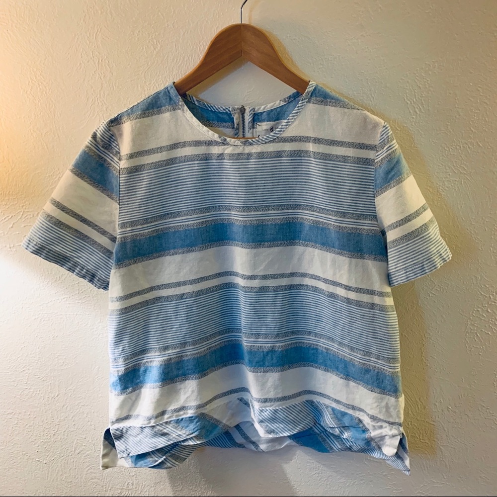 Lou & Grey Cropped Linen Shirt